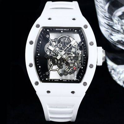 RICHARD MILLE Factory Richard Mille RM055 White ceramic case Diameter 49.9mm watch